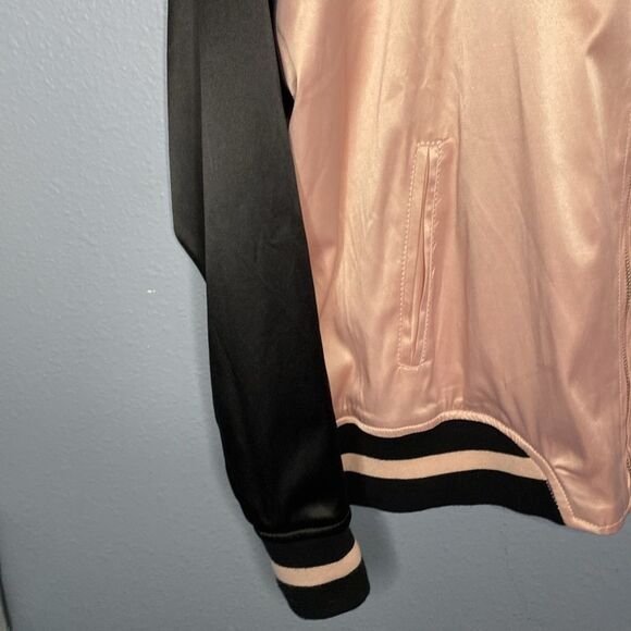 Ashley By 26 International Los Angeles State of Mind Pink & Black Bomber Size 3X - Picture 7 of 10